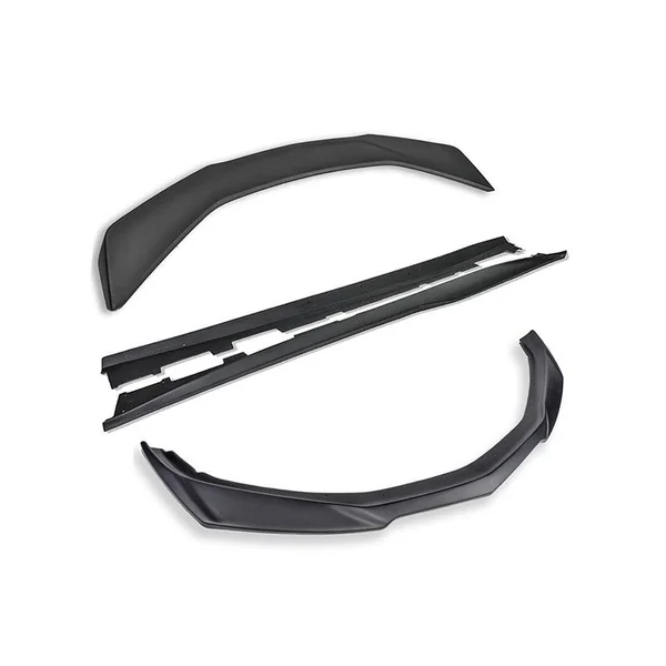 6th Gen Camaro ZL1-Style Aerodynamic Full Body Kit w/ Front Splitter, Side Skirts, and Rear Spoiler, Unpainted2016-2024 Camaro SS