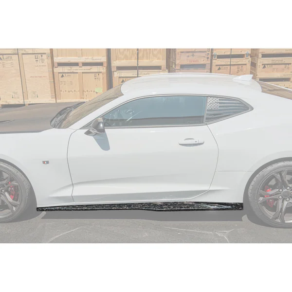 6th Gen Camaro ZL1-Style Side Skirts, Forged Carbon Fiber2016-2024 Camaro Non-ZL1
