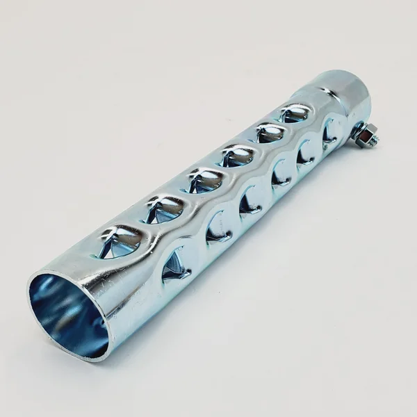 8” LONG Exhaust Baffle for 1-1/2" OD Exhaust Pipes & Mufflers – Noise Reducer/Silencer - SOLD INDIVIDUALLY w/Mounting Nut & Bolt – Galvanized Steel – Motorcycle, Harley, Chopper, Bobber, Cafe Racer - Image 2