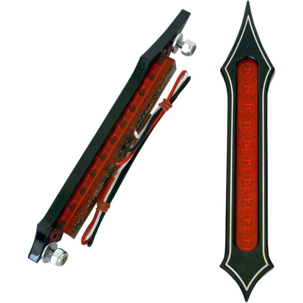 Accutronix Tribal Slotted LED Bag Lights for Harley - Image 2