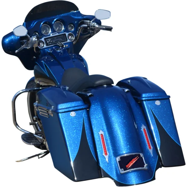 Accutronix Tribal Slotted LED Bag Lights for Harley - Image 3