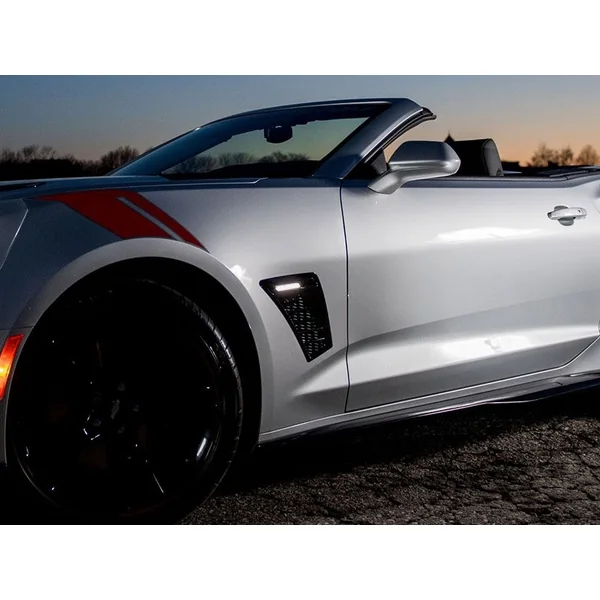 ACS Fender Insert w/LED Side Markers, Gloss Black2019-2024 Camaro