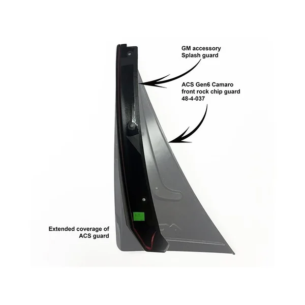 ACS Front Rock Guards, Unpainted2016-2024 Camaro Non-ZL1 - Image 5