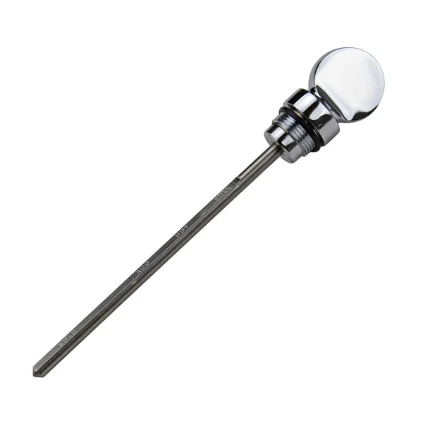 Aeromach® CI-1038C Oil Dipstick for 2015-2024 Indian Scout (all models) - Billet Aluminum w/ Stainless Dipstick - Chrome (No Coin) - Made in USA