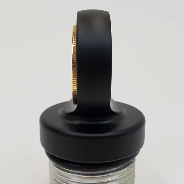 Aeromach CI-1048BX Matte Black Billet Oil Dipstick With Chrome, Gold or Antique Nickel Coin - Fits 2020+ Indian Challenger & Pursuit Models with 108" PowerPlus Engine - Made in USA - Image 5