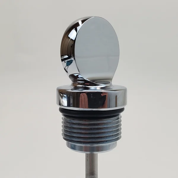 Aeromach® CI-1048C Billet Aluminum Oil Dipstick - Chrome (No Coin) Fits 2020+ Indian Challenger & Pursuit Models with 108" PowerPlus Engine - Made in USA