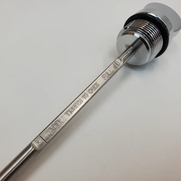 Aeromach® CI-1048C Billet Aluminum Oil Dipstick - Chrome (No Coin) Fits 2020+ Indian Challenger & Pursuit Models with 108" PowerPlus Engine - Made in USA - Image 4