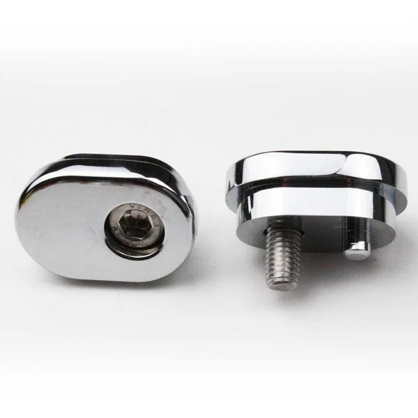 Aeromach® CI-3010C Chrome Passenger Peg Mount Covers for 2014-2024 Indian Chief, Chieftain & Springfield Models - SOLD AS A PAIR - Made in USA - Image 4