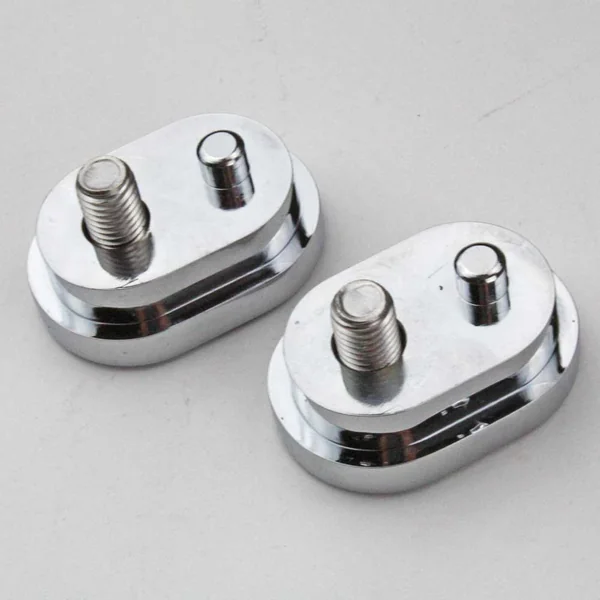 Aeromach® CI-3010C Chrome Passenger Peg Mount Covers for 2014-2024 Indian Chief, Chieftain & Springfield Models - SOLD AS A PAIR - Made in USA - Image 5