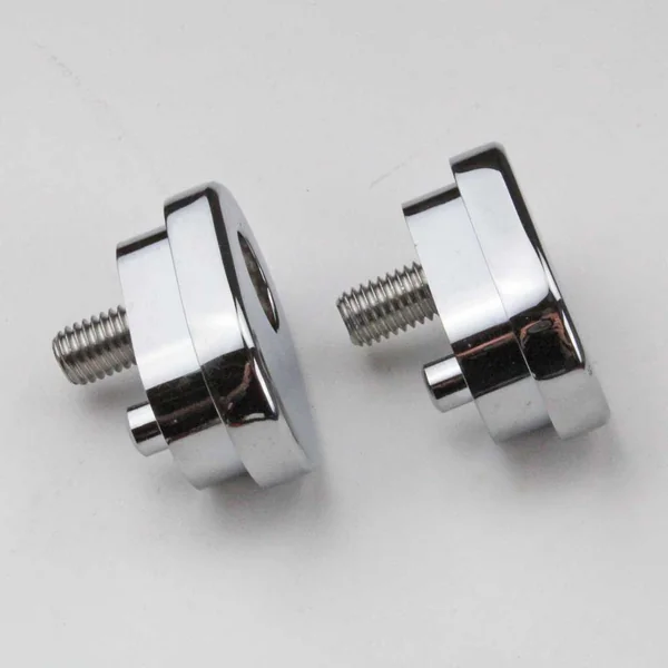 Aeromach® CI-3010C Chrome Passenger Peg Mount Covers for 2014-2024 Indian Chief, Chieftain & Springfield Models - SOLD AS A PAIR - Made in USA - Image 6