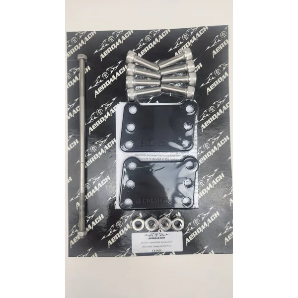 Aeromach® CI-3025 Indian Rider Floorboard Relocation Kit For 2014-2020 Indian Chief & 2014-2021 Chieftain Models (DOES NOT work with Models Equipped with Highway Bars) - BLACK - Made in USA - Image 5