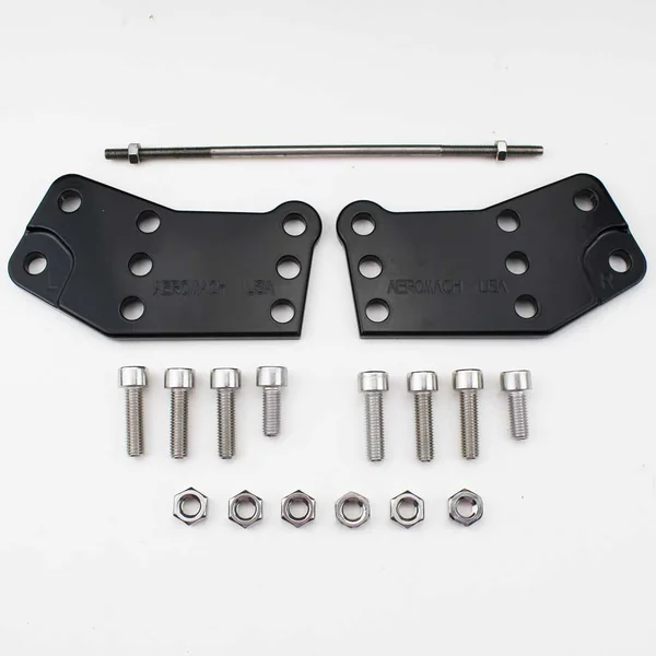 Aeromach® CI-3027 Indian Rider Floorboard Relocation Kit For 2014-2024 Indian Chief, Chieftain, Roadmaster & Springfield Models with Factory Highway Bars or Fat Bar Low - Black - Made in USA - Image 2
