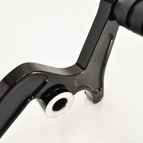 Aeromach® Heel-Toe Shift Lever Controls w/ Matching Brake Pedal Peg (Includes extension arm if using OEM or aftermarket floorboards)- Gloss Black - Fits 2015-2024 Indian® Scout - Made in USA - Image 7