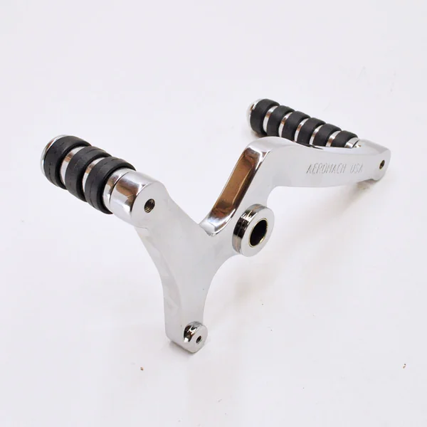 Aeromach® Heel-Toe Shift Lever w/ Matching Brake Pedal Peg - Chrome - Fits 2015-2024 Indian Scout with Foot Pegs or Aeromach Floorboards (NOT OEM Floorboards) - Made in USA - Image 3