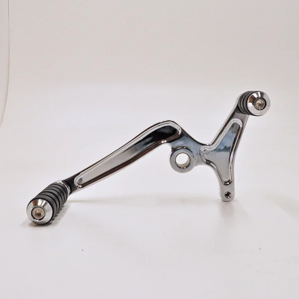 Aeromach® Heel-Toe Shift Lever w/ Matching Brake Pedal Peg - Chrome - Fits 2015-2024 Indian Scout with Foot Pegs or Aeromach Floorboards (NOT OEM Floorboards) - Made in USA - Image 4