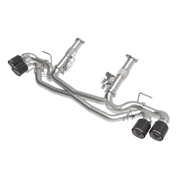 aFe Power MACH Force-Xp 3"-2.5" 304 Stainless Steel Muffler-Delete Cat-Back Exhaust System, Carbon Fiber Tips2020-2026 C8 Corvette & E-Ray