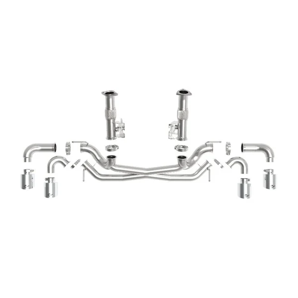 aFe Power MACH Force-Xp 3"-2.5" 304 Stainless Steel Muffler-Delete Cat-Back Exhaust System, Polished Tips2020-2026 C8 Corvette & E-Ray - Image 3