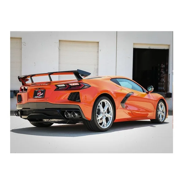 aFe Power MACH Force-Xp 3"-2.5" 304 Stainless Steel Muffler-Delete Cat-Back Exhaust System, Polished Tips2020-2026 C8 Corvette & E-Ray - Image 4