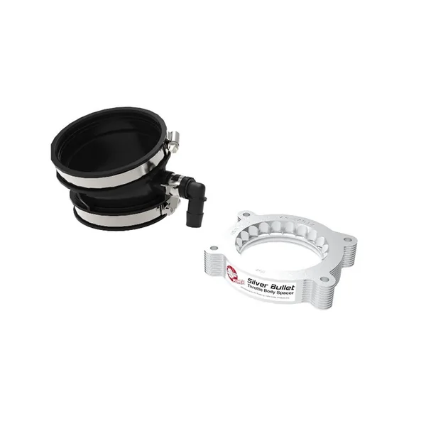 aFe Power Silver Bullet Throttle Body Spacer for Factory Air Intake, Silver2020-2026 C8 Corvette