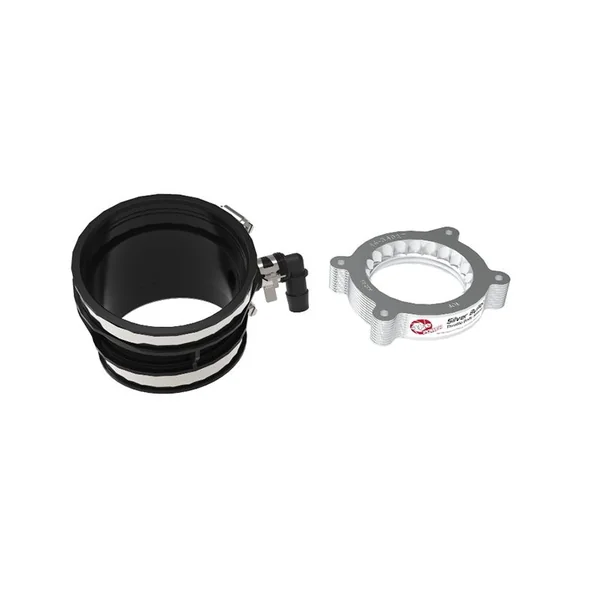 aFe Power Silver Bullet Throttle Body Spacer for Factory Air Intake, Silver2020-2026 C8 Corvette - Image 2