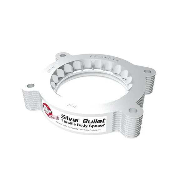 aFe Power Silver Bullet Throttle Body Spacer for Factory Air Intake, Silver2020-2026 C8 Corvette - Image 5
