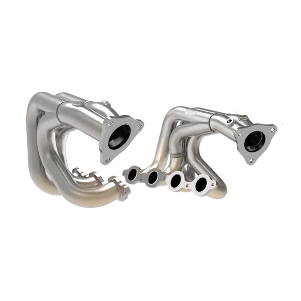 aFe Power Twisted Steel 304 Stainless Steel Long Tube Header, Raw Finish2020-2026 C8 Corvette