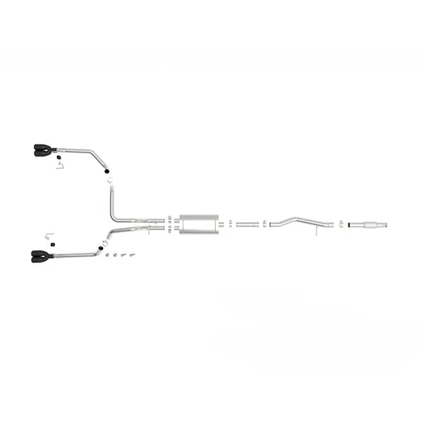 aFe Power Vulcan Series 3" to Dual 2.5" 304 Stainless Steel Cat-Back Exhaust System, Black Tips2019-2026 Silverado & GMC Sierra 1500 V6 4.3L & V8 5.3L - Image 5