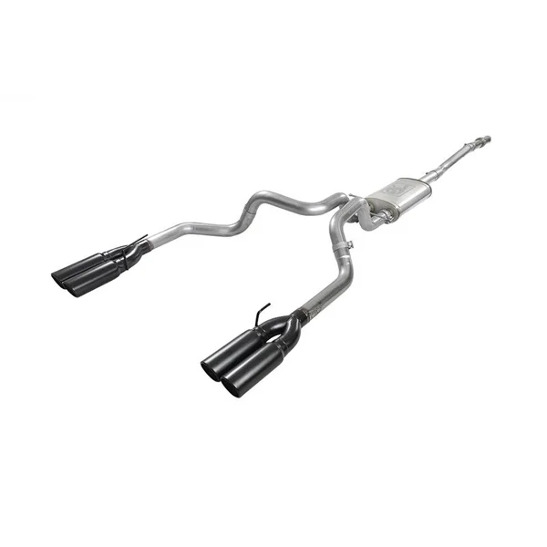 aFe Power Vulcan Series 3" to Dual 3" 304 Stainless Steel Cat-Back Exhaust System, Black Tips2019-2026 Silverado & GMC Sierra 1500 V8 5.3L