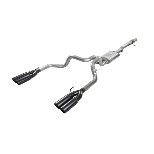 aFe Power Vulcan Series 4" to Dual 3" 304 Stainless Steel Cat-Back Exhaust System, Quad Black Tips2019-2026 Silverado & GMC Sierra 1500 V8 6.2L