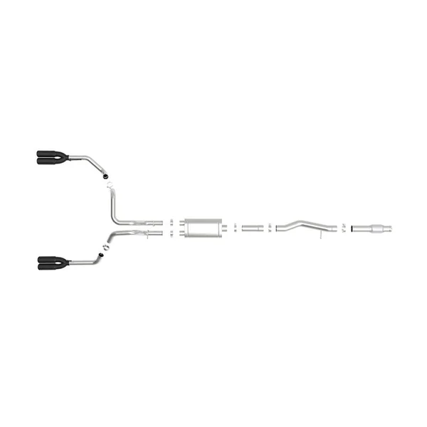 aFe Power Vulcan Series 4" to Dual 3" 304 Stainless Steel Cat-Back Exhaust System, Quad Black Tips2019-2026 Silverado & GMC Sierra 1500 V8 6.2L - Image 5