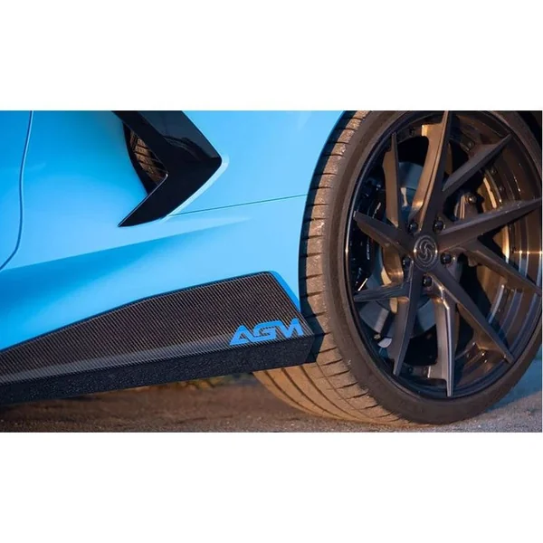 AGM "5VM" Visible Carbon Fiber Sideskirts2020-2026 C8 Corvette - Image 4