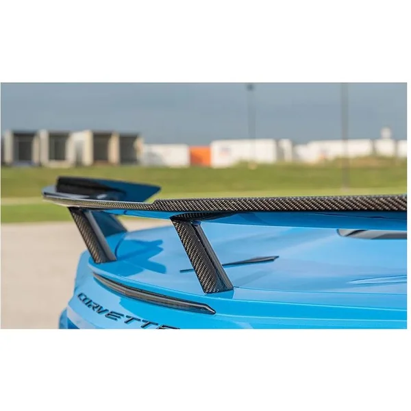 AGM Visible Carbon Fiber High Wing Spoiler2020-2026 C8 Corvette w/o Z51 Package - Image 2