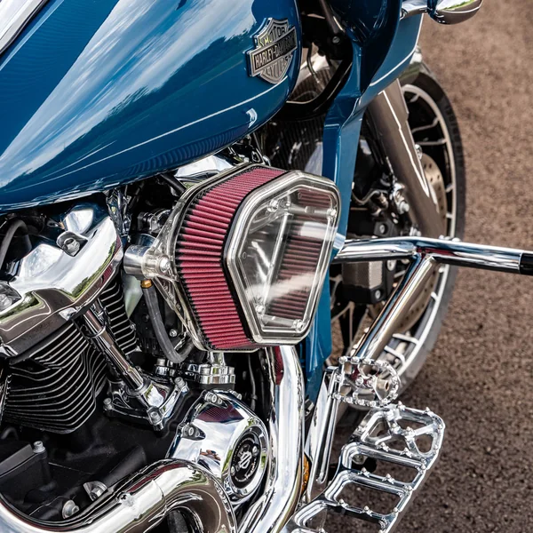 Alloy Art Boom Box Air Cleaner Kit for 2017-2023 Harley M8 - Clear Cover - Image 5