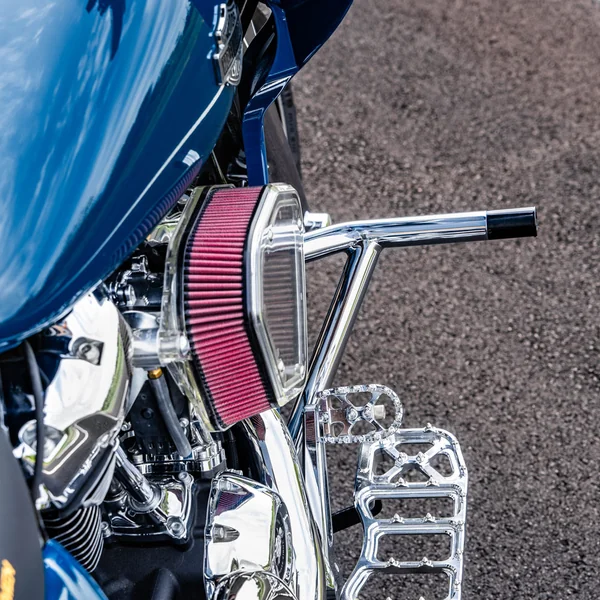 Alloy Art Boom Box Air Cleaner Kit for 2017-2023 Harley M8 - Clear Cover - Image 6