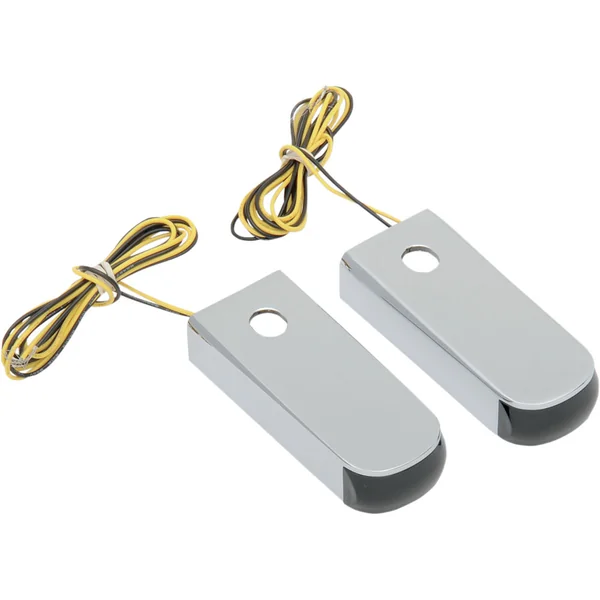 Alloy Art Chrome LED Fender Strut Marker Lights for 1984-2017 Harley Softail FXST/FLST - Image 2