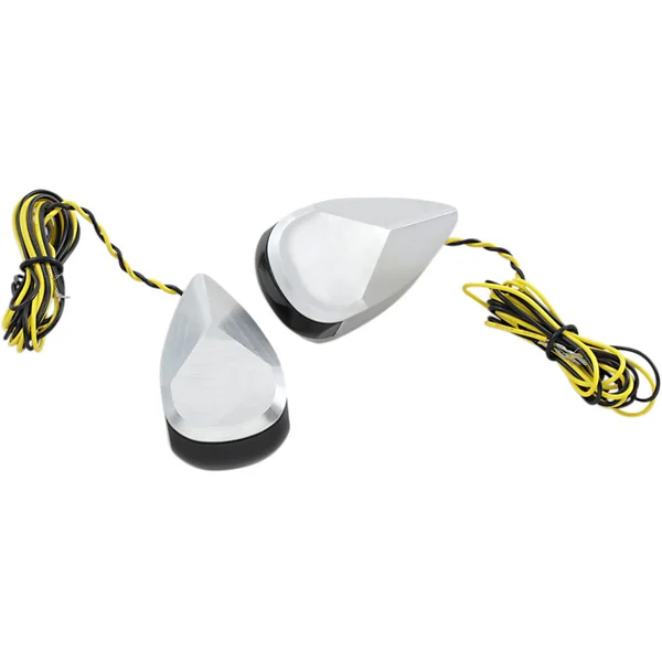 Alloy Art LED Turn Signal Lights for Harley Touring - Raw