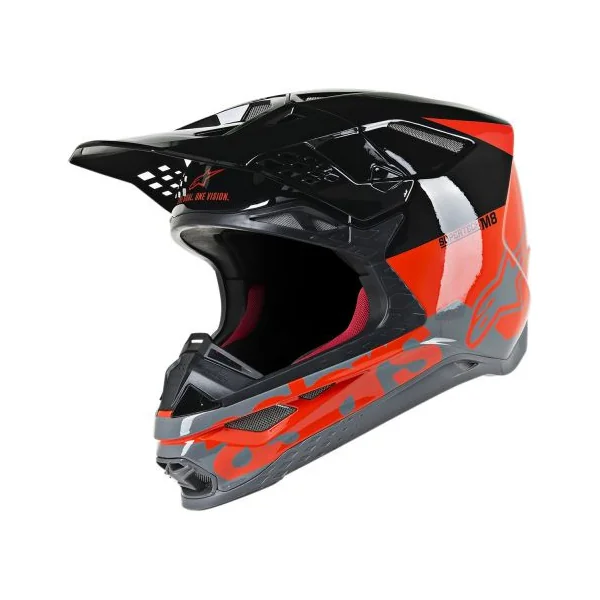 Alpinestars Supertech SM8 Radium Helmet - Red/Black/Grey
