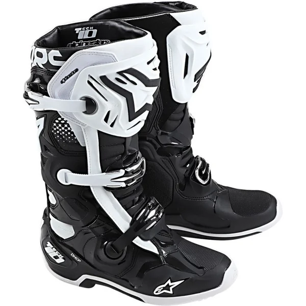 Alpinestars Tech 10 Boots with DHCP - Black/White