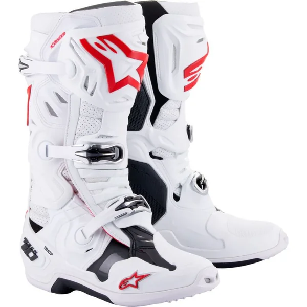 Alpinestars Tech 10 Supervented White Bright Red Boots