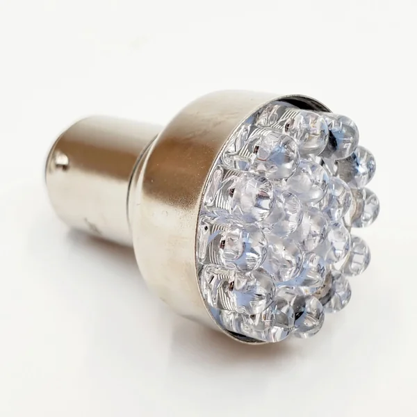 Amber LED Motorcycle Turn Signal/Marker Light Bulb w/1156 Single Contact Socket for 12 Volt Systems – 19 LED Cluster 7000 MCD Output – Low Profile 1” OD – Vibration Resistant – SOLD INDIVIDUALLY - Image 2