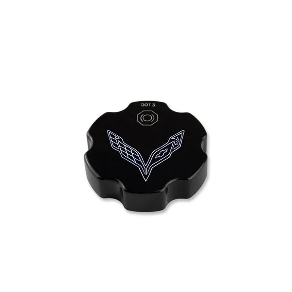 American Brother Designs Brake Fluid Cap Cover, Flag Logo, Color Options2014-2019 C7 Corvette Stingray, Z06