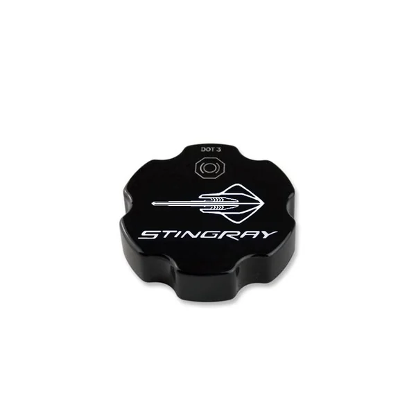 American Brother Designs Brake Fluid Cap Cover, Stingray Logo, Color Options2014-2019 C7 Corvette Stingray