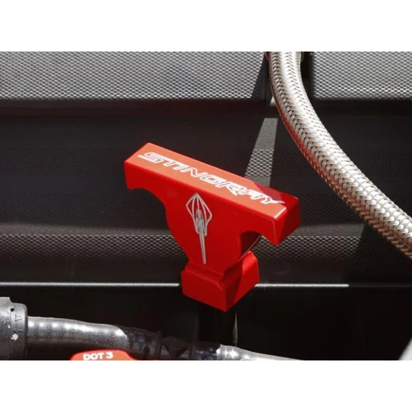 American Brother Designs Dip Stick Handle Cover, Stingray Font Logo, Color Options2014-2019 C7 Corvette Stingray - Image 2