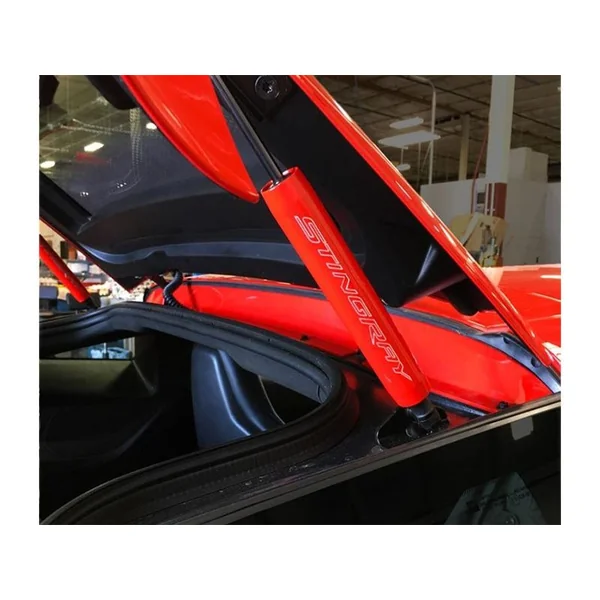 American Brother Designs Trunk Shock Covers, Stingray Font Logo, Color Options2014-2019 C7 Corvette Stingray Convertible - Image 11