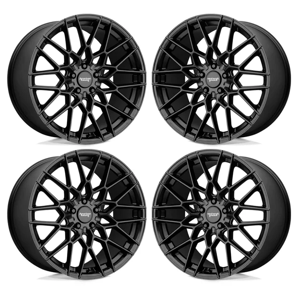 American Racing Barrage Wheel Set, Satin Black, 19x9/19x102015-2026 Ford Mustang