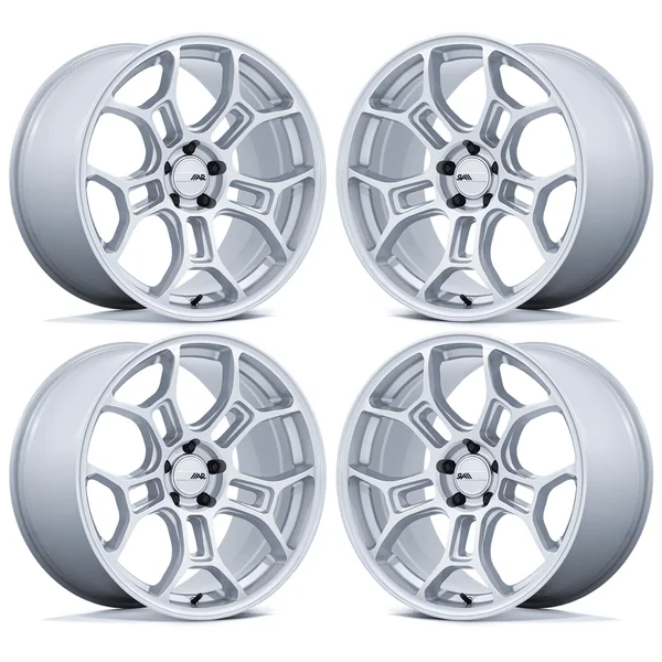 American Racing GT Street Wheel Set, Gloss Silver, 19x10/19x112015-2026 Ford Mustang