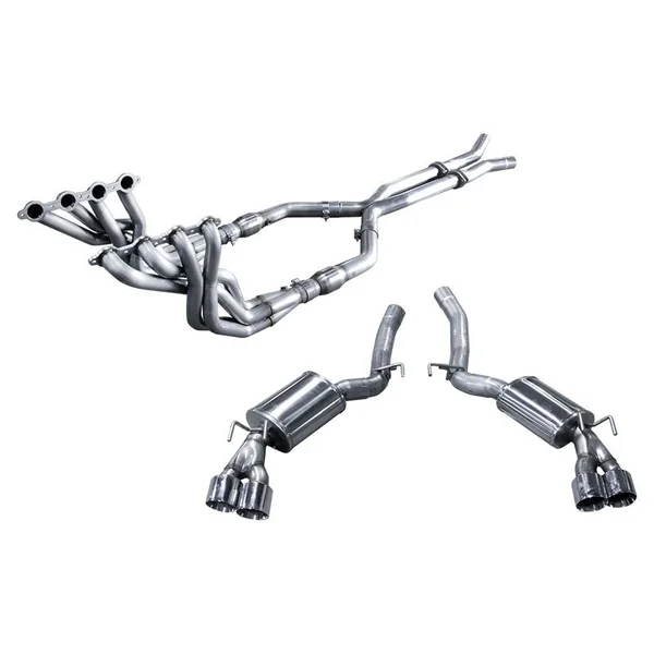 American Racing Headers Full System, 1 7/8" Long Tube Headers & 3" Cat-Back Exhaust System, Quad Tips2012-2015 Camaro SS/1LE & ZL1
