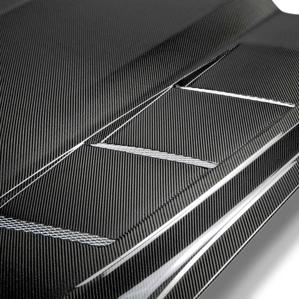 Anderson Composites Heat Extractor Double Sided Hood, Carbon Fiber2015-2017 Ford Mustang - Image 4
