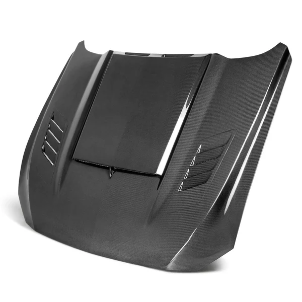 Anderson Composites Type-AB Ram Air Double Sided Hood, Carbon Fiber2018-2023 Ford Mustang