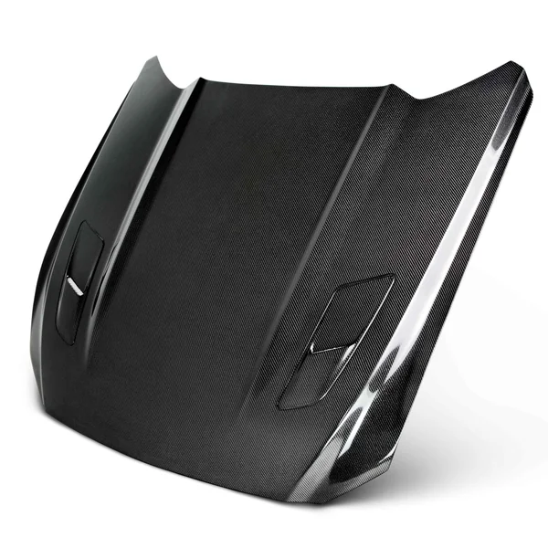 Anderson Composites Type-OE GT Style Double Sided Hood w/ Vents, Carbon Fiber2015-2017 Ford Mustang